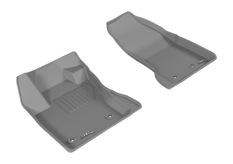 Jeep Renegade Floor Mats - Front - 3D MAXpider - Kagu - Gray - `15-`20